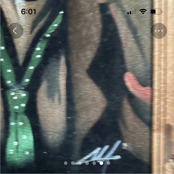 Vintage Velvet Clown Paintings in Frames - Picture 5 of 6